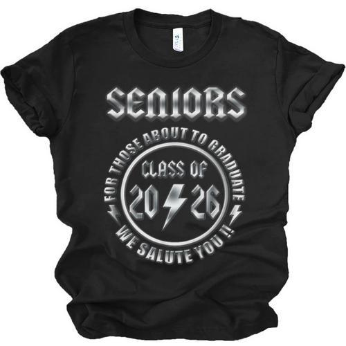 Senior 2026 Iconic Classic Rock Graduation Retro Unisex Jersey T-Shirt - Best Gift Smart