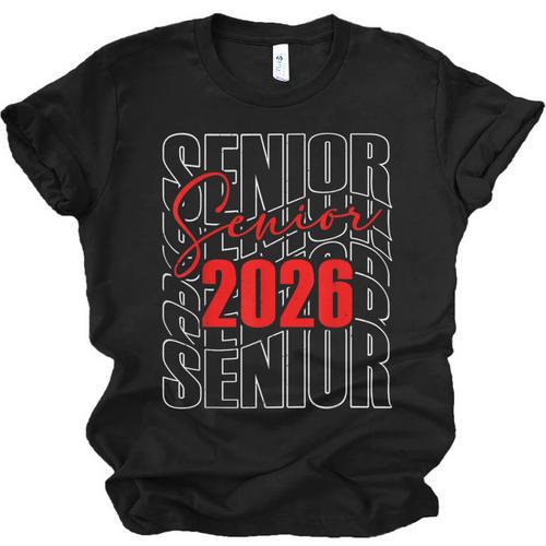 Senior 2026 Retro Class Of 2026 Graduation For Students Unisex Jersey T-Shirt - Best Gift Smart