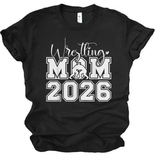 Senior 2026 Wrestling Mom Proud Senior 2026 Mom Graduation Unisex Jersey T-Shirt - Best Gift Smart