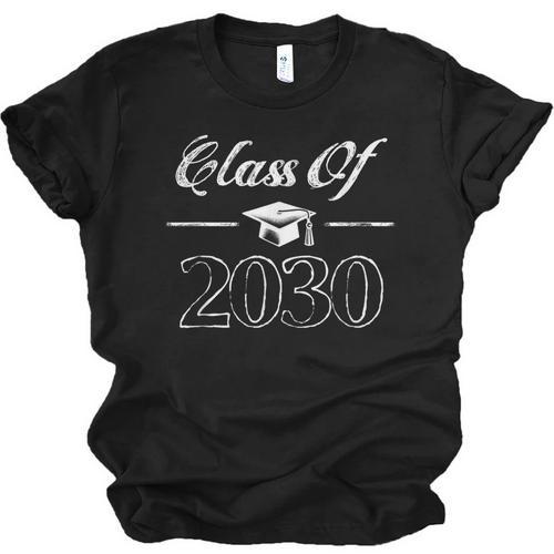 Senior 2030 Class Of 2030 Graduation First Day Of School Unisex Jersey T-Shirt - Best Gift Smart