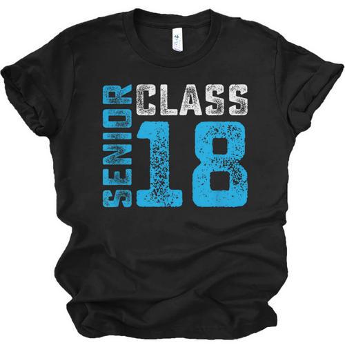 Senior Class 18 Shirt Graduation Apparel T-Shirt Unisex Jersey T-Shirt - Best Gift Smart