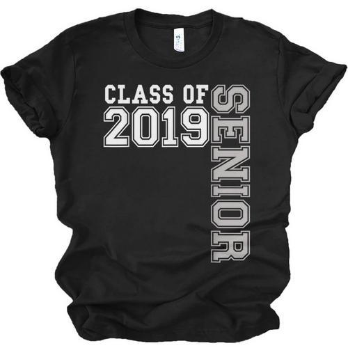 Senior Class Of 2019 19 Shirt High School Graduation Unisex Jersey T-Shirt - Best Gift Smart