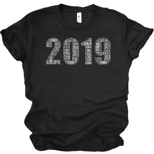 Senior Class 2019 Vintage Graduation Men Women Unisex Jersey T-Shirt - Best Gift Smart