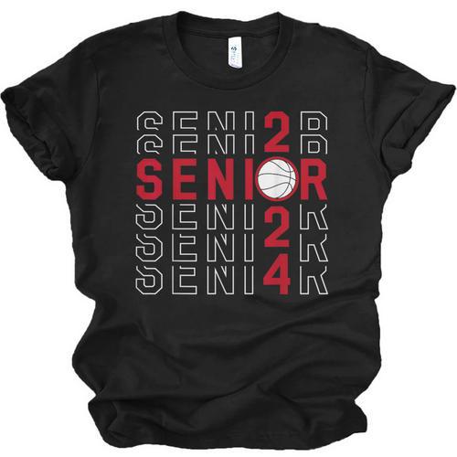 Senior Class Of 2024 Graduation 2024 Maroon Basketball Unisex Jersey T-Shirt - Best Gift Smart
