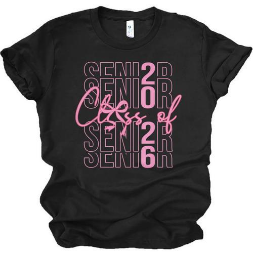 Senior Class Of 2026 Coquette Bow Graduation 2026 Girl Women Unisex Jersey T-Shirt - Best Gift Smart