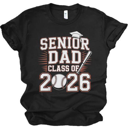 Senior Dad Class Of 2026 Graduate Baseball 2026 Graduation Unisex Jersey T-Shirt - Best Gift Smart