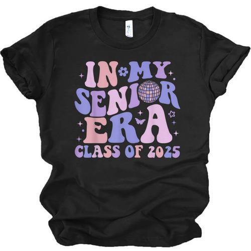 In My Senior Era Class Of 2025 Groovy Senior 2025 Graduation Unisex Jersey T-Shirt - Best Gift Smart