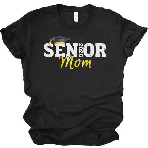 Senior Mom 2026 Class Of 2026 Graduation 26 Family Matching Unisex Jersey T-Shirt - Best Gift Smart