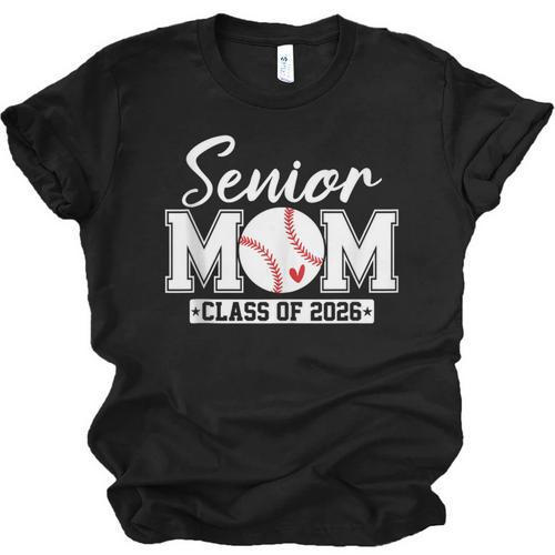 Senior Mom Class Of 2026 Baseball Mom Graduation Unisex Jersey T-Shirt - Best Gift Smart
