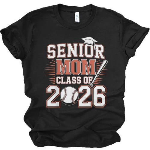 Senior Mom Class Of 2026 Graduate Baseball 2026 Graduation Unisex Jersey T-Shirt - Best Gift Smart