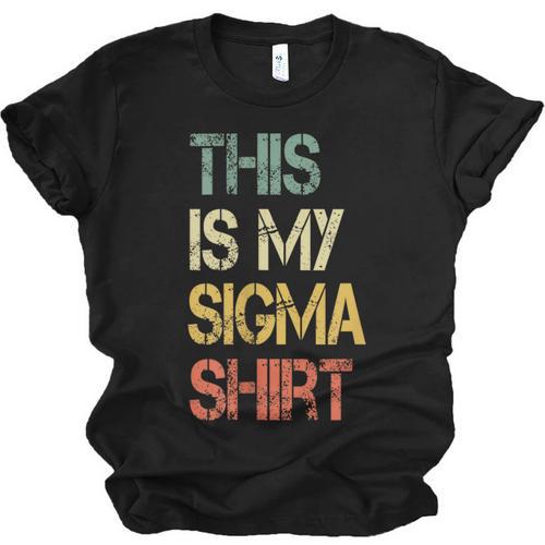 This Is My Sigma Shirt Male Lone Wolf Minimalist Introvert Unisex Jersey T-Shirt - Raresse