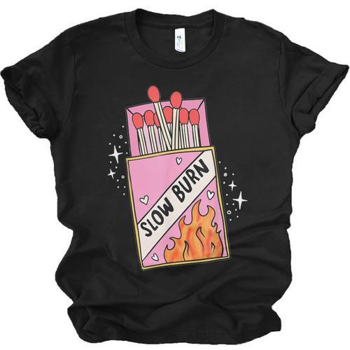 Slow Burn Book Trope Worth The Wait Love Takes Time Unisex Jersey T-Shirt - Bookorys UK