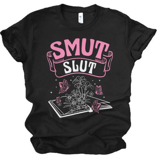 SMUT Slut Provocative Literature Book Club Book Reading Unisex Jersey T-Shirt - Bookorys CA