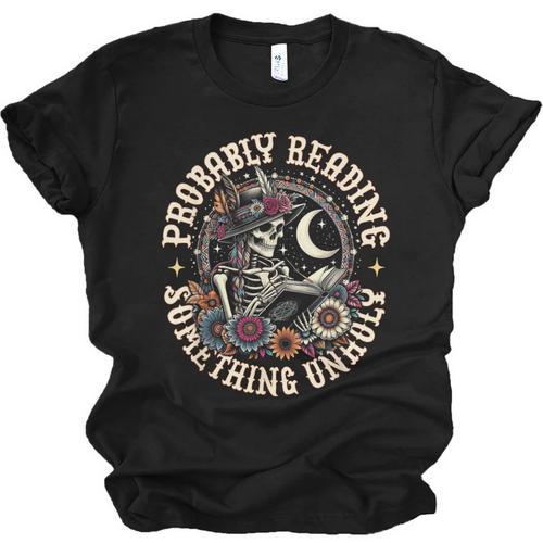 Is That Smutt Books Probably Reading Something Unholy Unisex Jersey T-Shirt - Bookorys