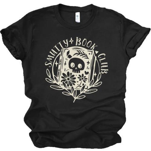 Smutty Book Club Smutty Book Lover Front And Back Spicy Book Unisex Jersey T-Shirt - Bookorys
