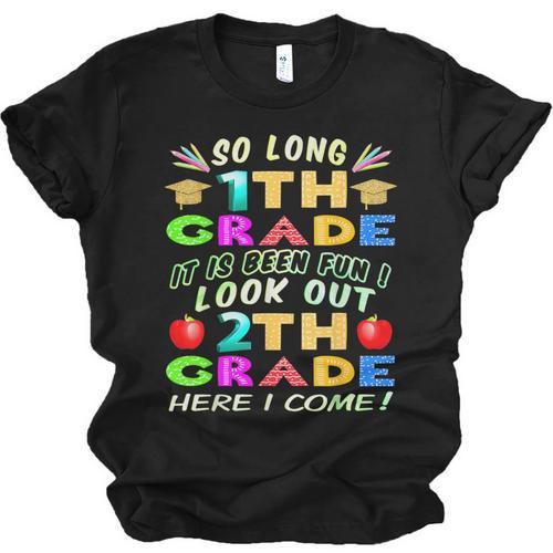 So Long 1st Grade 2nd Grade Here I Come Graduation 2022 Unisex Jersey T-Shirt - Best Gift Smart