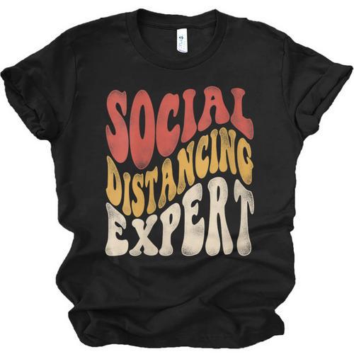 Social Distancing Expert Introvert Unisex Jersey T-Shirt - Raresse