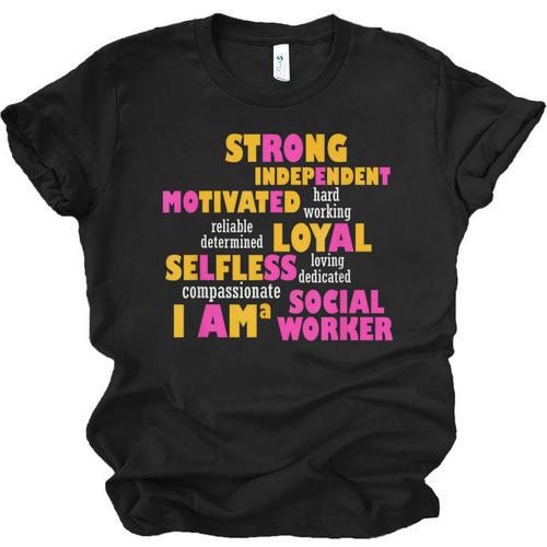 Social Worker T Shirt Graduation Social Work Month Unisex Jersey T-Shirt - Best Gift Smart