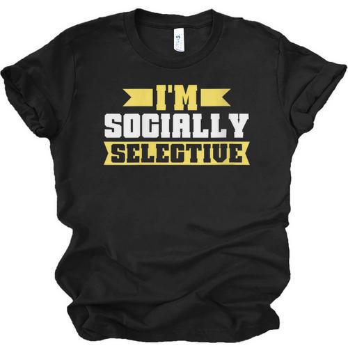 Im Socially Selective Introvert Unisex Jersey T-Shirt - Raresse
