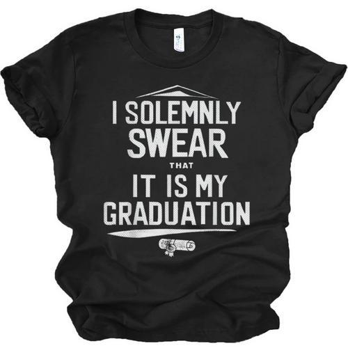 I Solemnly Swear That It's My Graduation Class Of 2024 Grad Unisex Jersey T-Shirt - Best Gift Smart