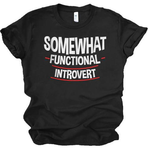 Somewhat Functional Introvert Unisex Jersey T-Shirt - Raresse