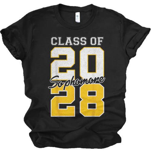 Sophomore 2028 Class Of 2028 Graduation 2028 10th Grade Unisex Jersey T-Shirt - Best Gift Smart