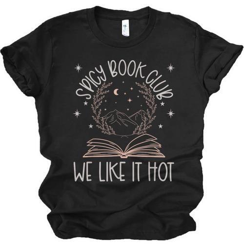 Spicy Book Club Dark Romance Lover Of Spicy Bookish Merch Unisex Jersey T-Shirt - Bookorys