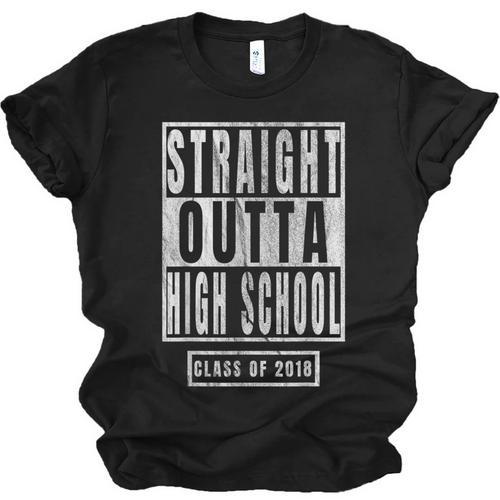 Straight Outta High School s Graduation Unisex Jersey T-Shirt - Best Gift Smart