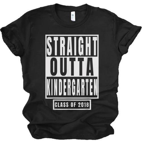 Straight Outta Kindergarten TShirt Graduation Tee Unisex Jersey T-Shirt - Best Gift Smart