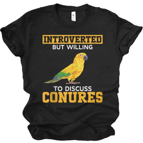 Sun Conure Introvert Parrot Bird Sun Conure Unisex Jersey T-Shirt - Raresse