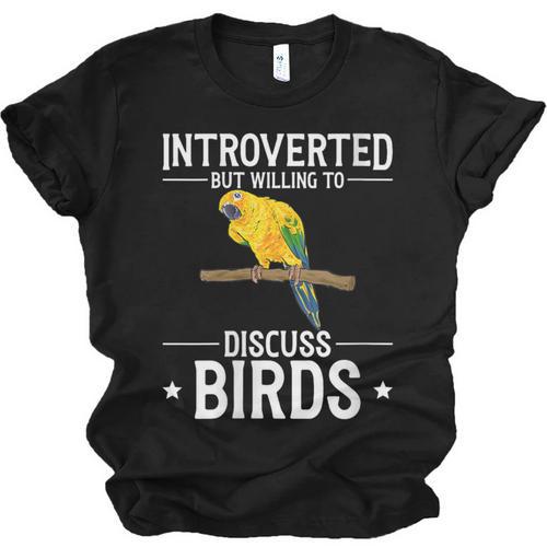Sun Conure Introvert Parrot Bird Sun Conure Unisex Jersey T-Shirt - Raresse