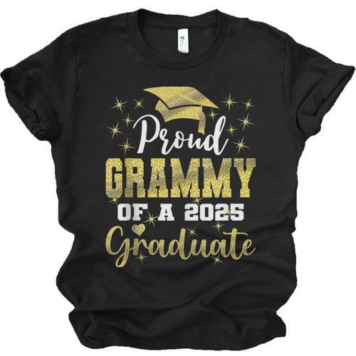 Super Proud Grammy Of 2025 Graduate Senior Graduation Family Unisex Jersey T-Shirt - Best Gift Smart