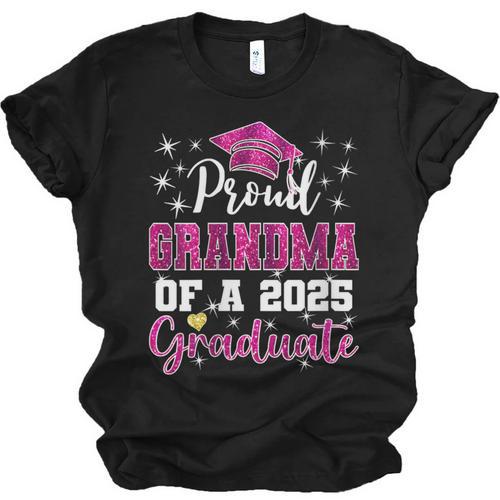 Super Proud Grandma Of 2025 Graduate Graduation Family Unisex Jersey T-Shirt - Best Gift Smart
