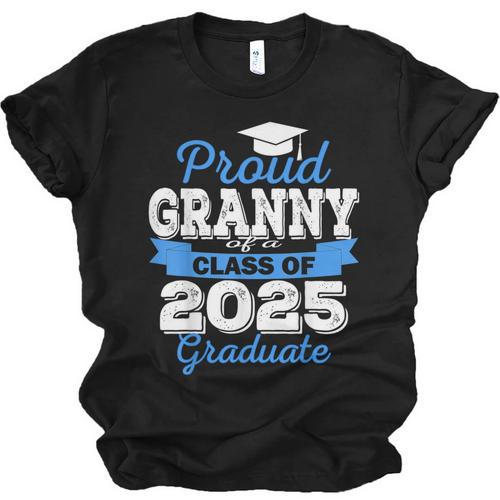 Super Proud Granny Of 2025 Graduate Senior Graduation Family Unisex Jersey T-Shirt - Best Gift Smart
