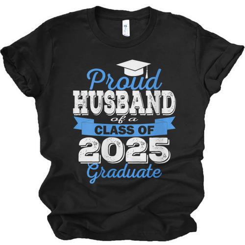 Super Proud Husband Of 2025 Graduate Graduation Family Unisex Jersey T-Shirt - Best Gift Smart