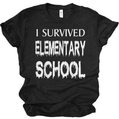 I Survived Elementary School Graduation Shirt T-Shirt Unisex Jersey T-Shirt - Best Gift Smart