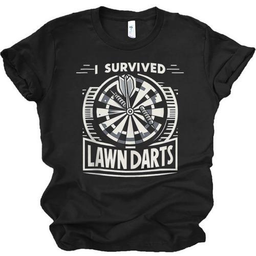 I Survived Lawn Darts Classic Yard Nostalgia Game Fun Unisex Jersey T-Shirt - Figerry
