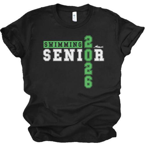 Swimming Senior Night Swim Senior 2026 Graduation 33 Unisex Jersey T-Shirt - Best Gift Smart