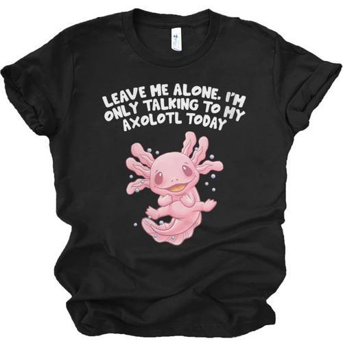 Im Only Talking To My Axolotl Today Salamander Introvert Unisex Jersey T-Shirt - Raresse