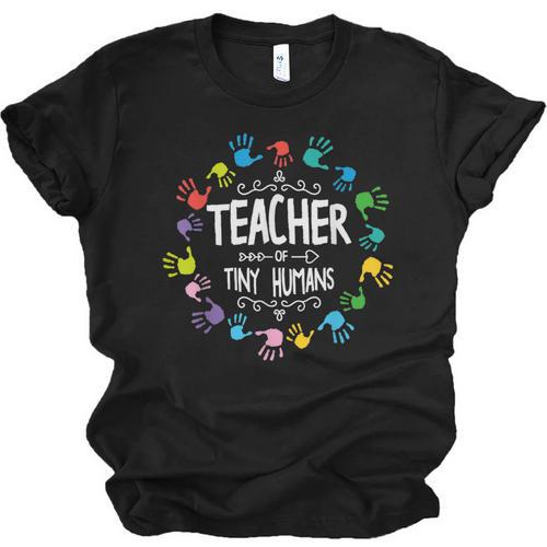 Teacher Of Tiny Humans Preschool Kindergarten Graduation Unisex Jersey T-Shirt - Best Gift Smart