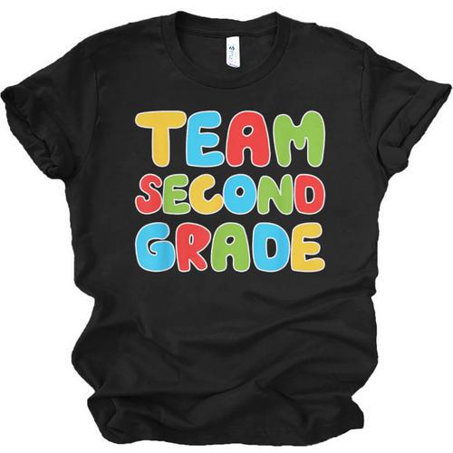 Team Second Grade Shirt 2nd Grade Back To School Graduation Unisex Jersey T-Shirt - Best Gift Smart