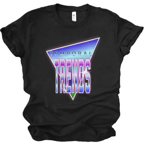 Temporal Trends Vaporwave Style Retro Nostalgia Look Unisex Jersey T-Shirt - Figerry