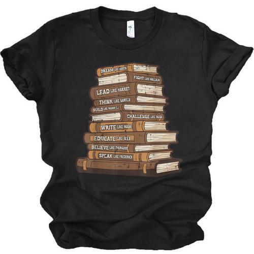 History Books Dream Like Martin African Women Men Kids Unisex Jersey T-Shirt - Bookorys