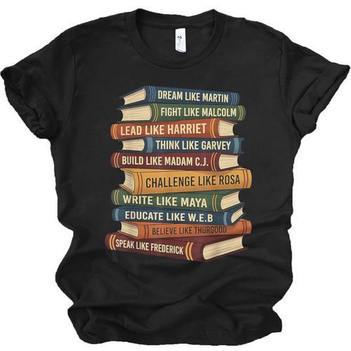 History Month Dream Like Martin Books Men Women Kids Unisex Jersey T-Shirt - Bookorys