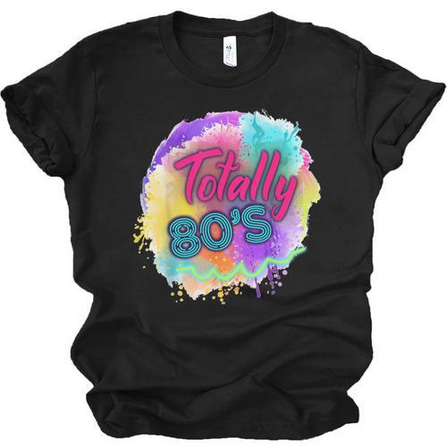 Totally 80's Tie Dye Retro Vibes 1980s Style Nostalgia Unisex Jersey T-Shirt - Figerry