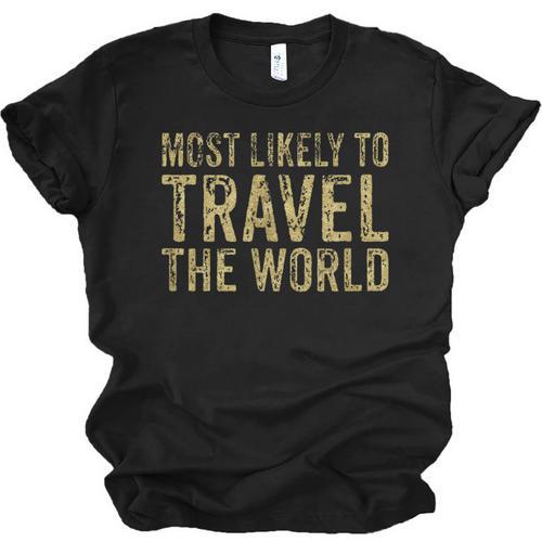Travel Themed Graduation Tshirt Unisex Jersey T-Shirt - Best Gift Smart