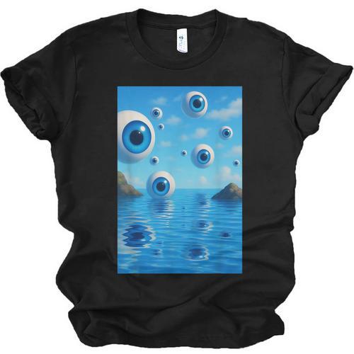 Trippy Weirdcore Frutiger Aero Surreal Eyeballs Y2K Unisex Jersey T-Shirt - Figerry