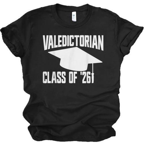 Valedictorian Class Of '26 Graduation 2026 Valedictorian Unisex Jersey T-Shirt - Best Gift Smart