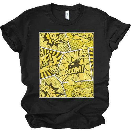 Varsity-Gold Yellow Comic Book University Varsity-Gold Unisex Jersey T-Shirt - Bookorys