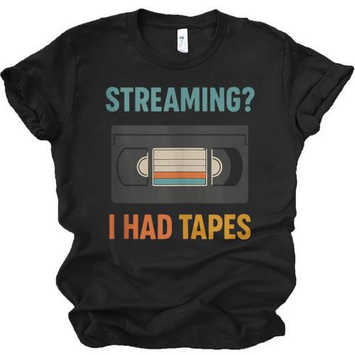 VHS Cassette Tape Retro 80s 90s Nostalgia Unisex Jersey T-Shirt - Figerry